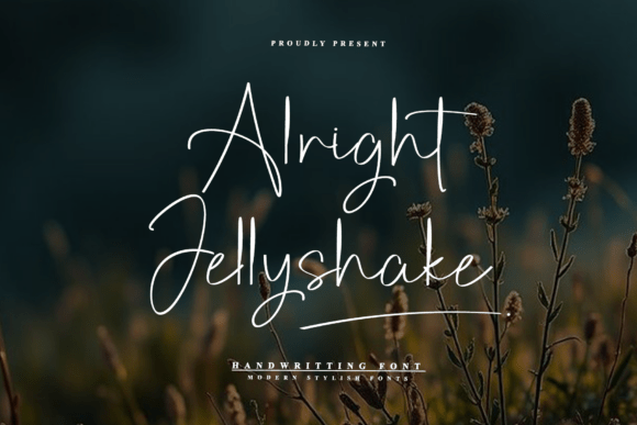 Alright Jellyshake: A Timeless Script Font for Crafters and Designers