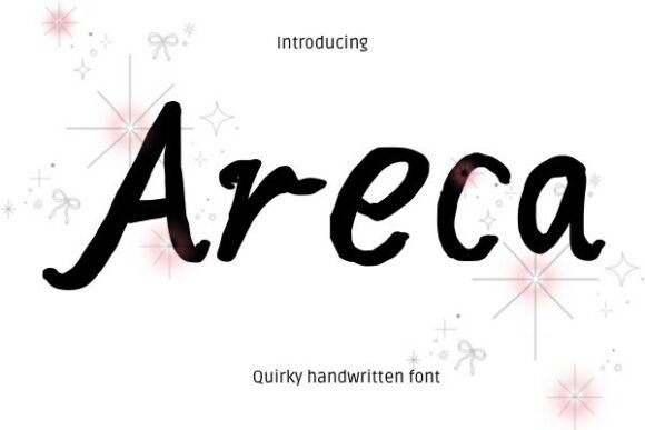 Areca: A Handwritten Font for Web Design and Brand Identity