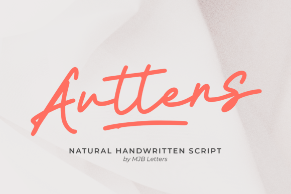 Auttens: A Warm Script Font for Editorial Design