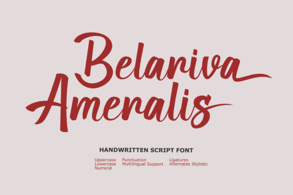 Belariva Ameralis: A Script Font for Powerful Digital Branding