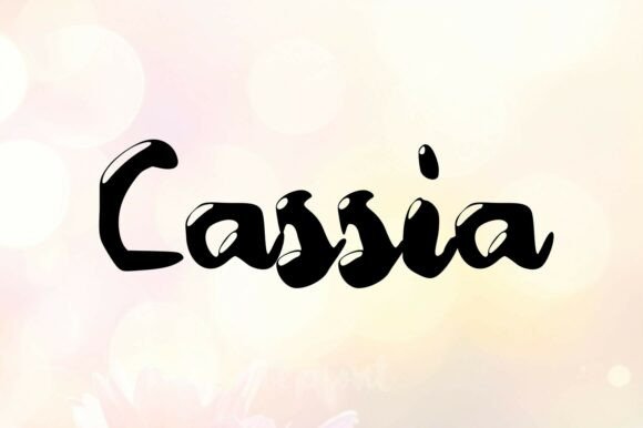 Cassia: A Script Font That Elevates Branding