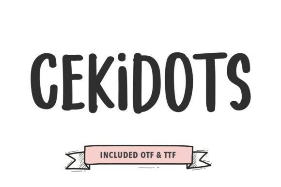 Cekidot: A Script Font for Crafters and Designers