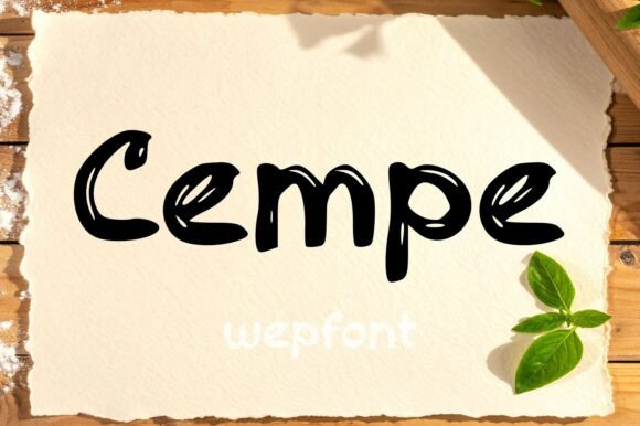 Cempe: A Script Font with Grace and Character