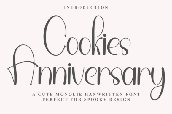 Cookies Anniversary Font for Handmade Creators