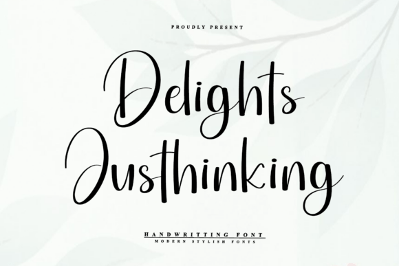Delights Justhinking: A Timeless Handwritten Font for Branding and Design