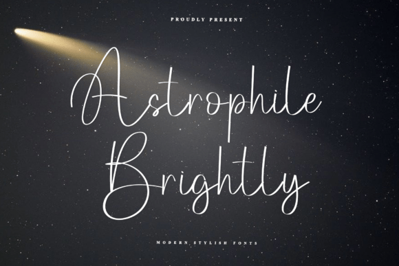 Font Choice That Speaks Volumes: Astrophile Brightly