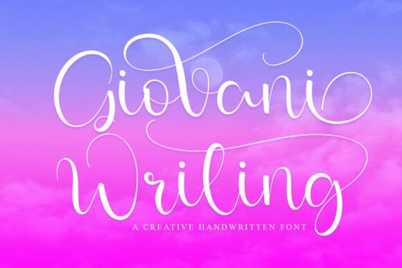 Giovani Writing: A Timeless Script Font for Editorial Design