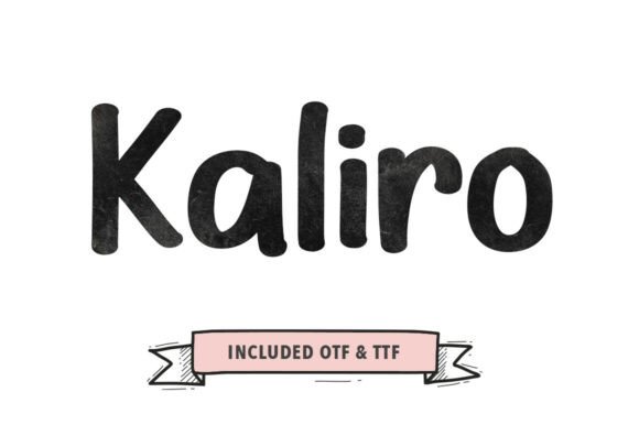 Kaliro: A Bold Script Font for Editorial Design