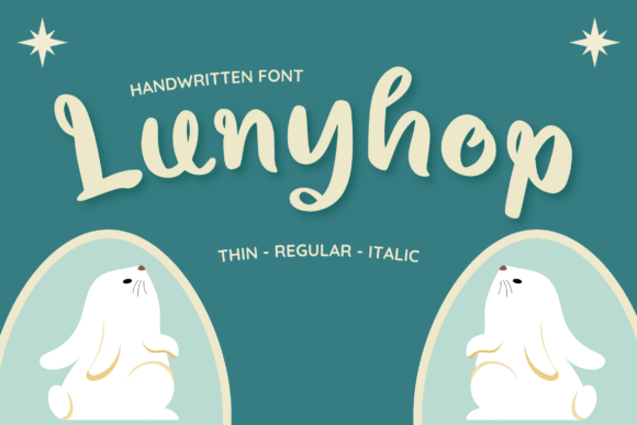 Lunyhop: A Handwritten Font for Creative Crafters