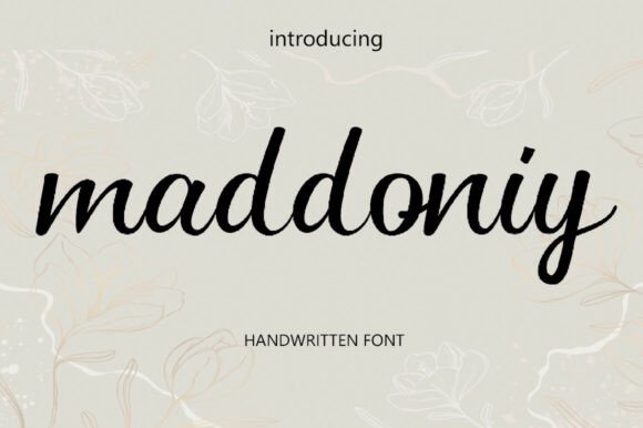 Maddoniy: A Handwritten Font for Warm, Personal Branding