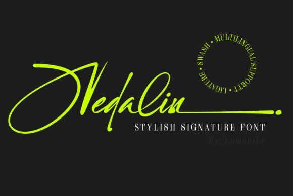 Nedalin: A Script Font That Adds Personality to Campaigns