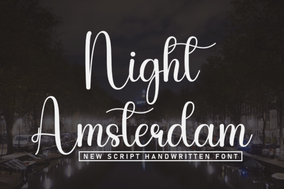 Night Amsterdam Script Font for Crafters and Designers