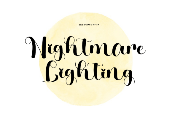 Nightmare Lighting: A Font for Digital Design Magic