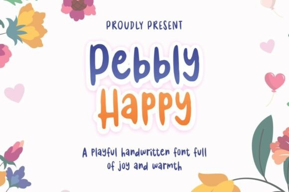 Pebbly Happy: A Playful Font for Digital Branding