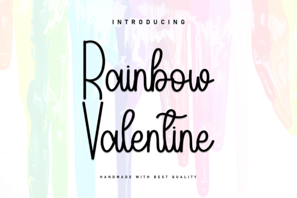 Rainbow Valentine Font Review for Small Business Branding