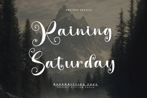 Raining Saturday Font for Handmade Creators