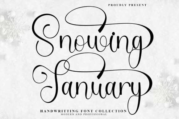 Snowing January: A Warm Script for Editorial Design