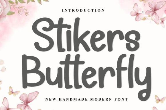 Stikers Butterfly: A Modern Handmade Script for Branding
